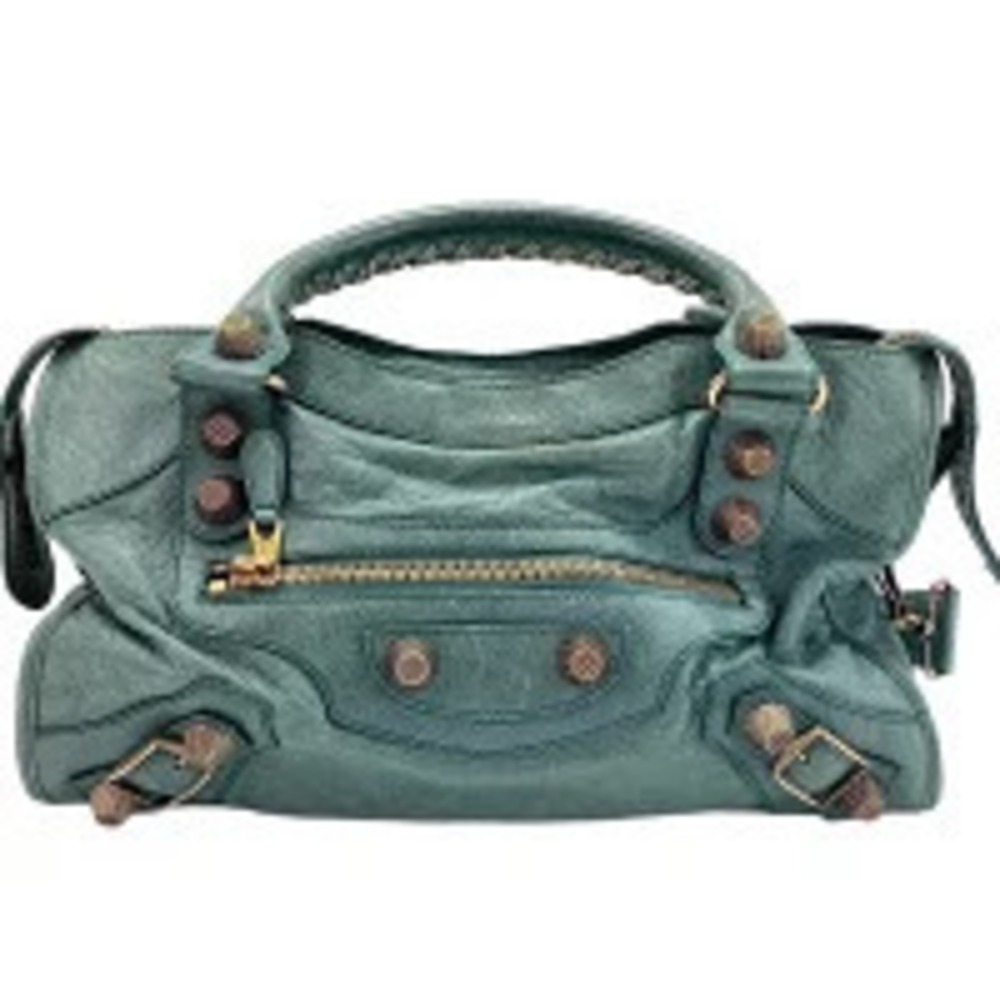 Balenciaga Giant City Handbag Green